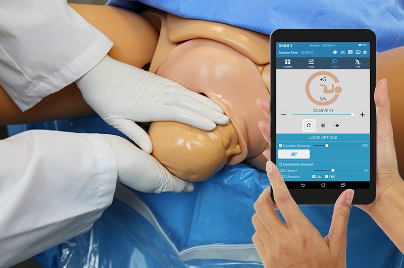 Simulador em trabalho de parto com distócia de ombro